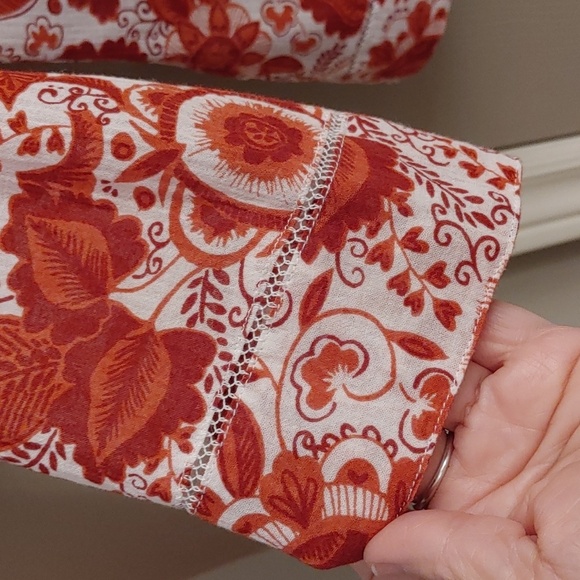 Women's Eddie Bauer Bohemian Cotton Top Size Medium - Picture 5 of 8